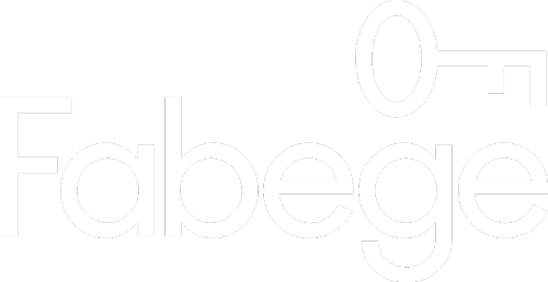 Fabege logotyp i vitt